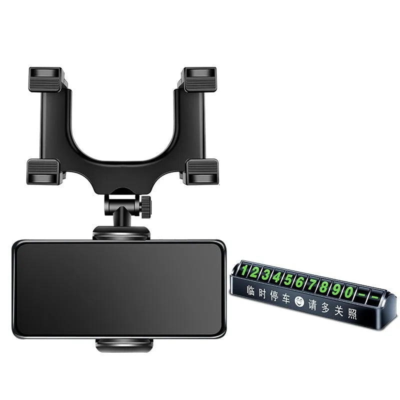 Rearview mirror clip-on car mobile phone navigation bracket in alloy UFO aromatherapy and rearview mirror styles