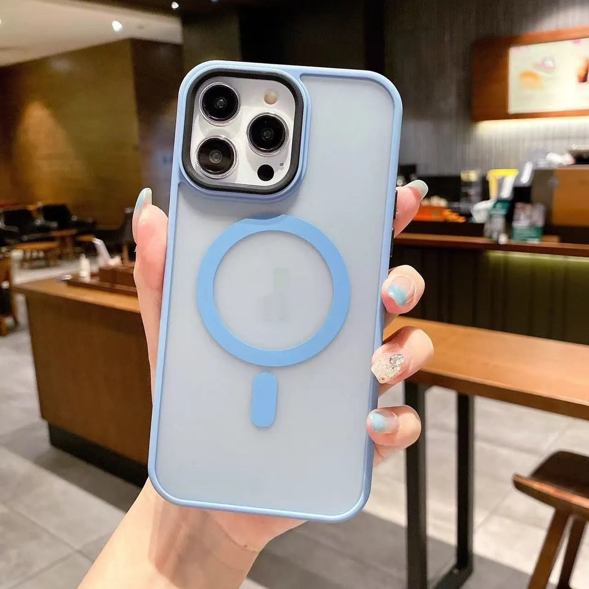 Frosted magnetic suction hard phone case for Apple iPhone 16 in multiple colour options
