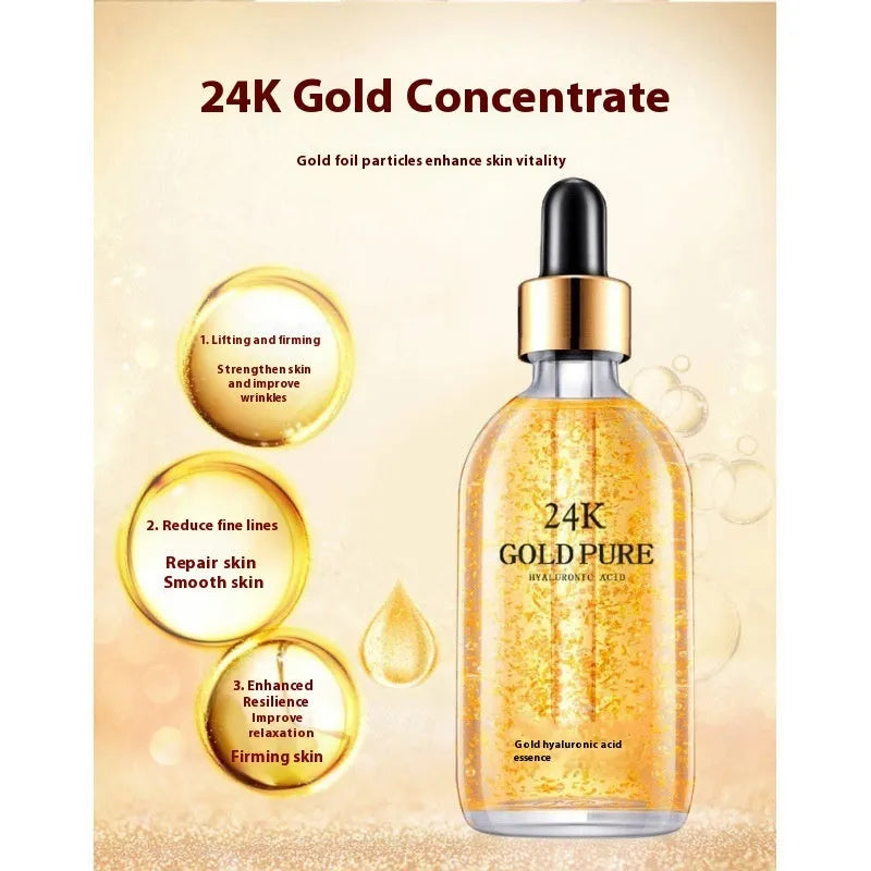 24K nicotinamide hyaluronic acid ginseng facial essence 100g bottle