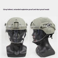 Transparent anti-riot protective patrol tactical helmet with explosion-proof mask in multiple colour options