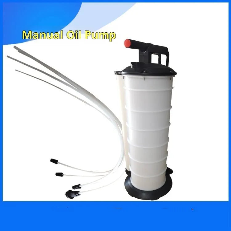 7L manual car oil pump extractor in plastic for automotive repair use