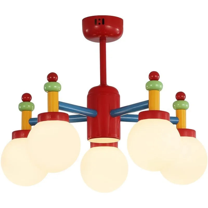 Mid-ancient colour chandelier or ceiling light, full spectrum, 220V, 3 or 5 head, for living room and bedroom