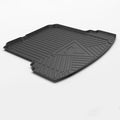 Black carbon fibre pattern TPE car boot liner mat for tailgate protection