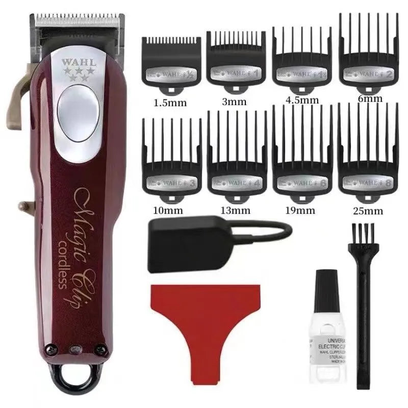 Charging hair clippers with stainless steel cutter head for adult and children's haircuts