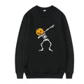 Women's casual printed long sleeve crew neck top in a cotton polyester blend fabric.