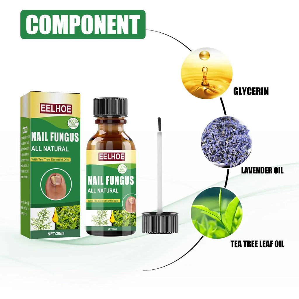 30ml tea tree oil foot and nail treatment bottle for thickened nail care
