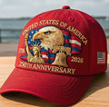 250 weeks old embroidered American eagle head cotton baseball cap dome crown sunscreen breathable sunshade anniversary colours