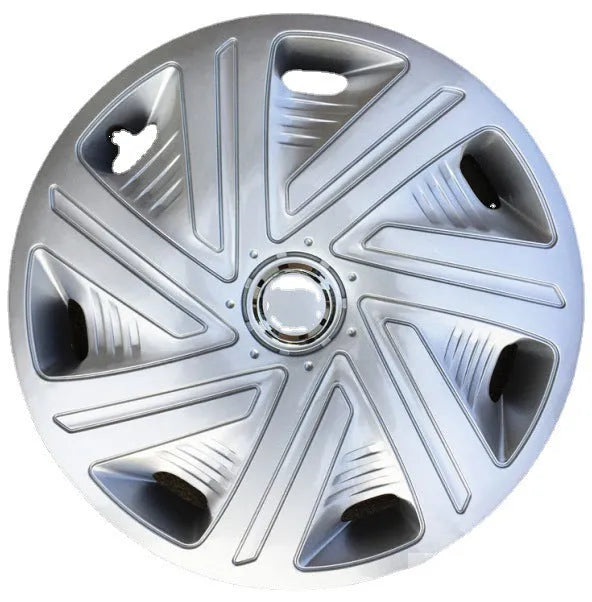 Monochrome ABS plastic wheel hub cover for universal car fitment