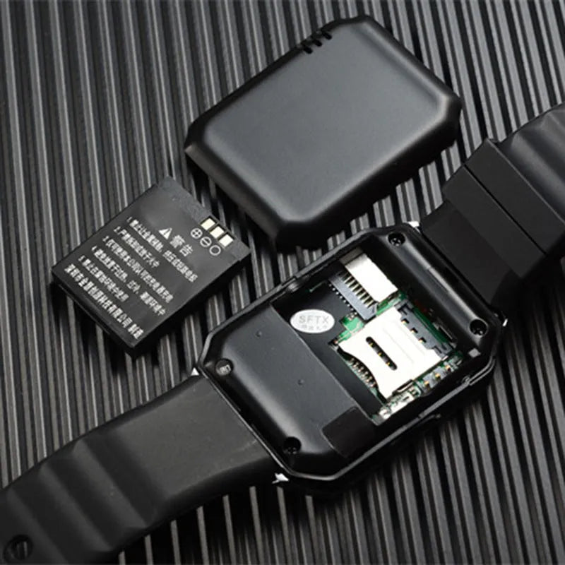Bluetooth smart watch with call function on adjustable wrist strap, showing 1.44-inch touch screen