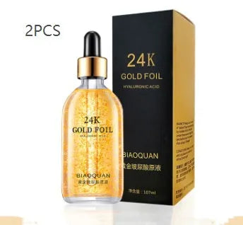 Firming and lifting skin care essence 100ml gold liquid with ginseng and cordyceps extracts