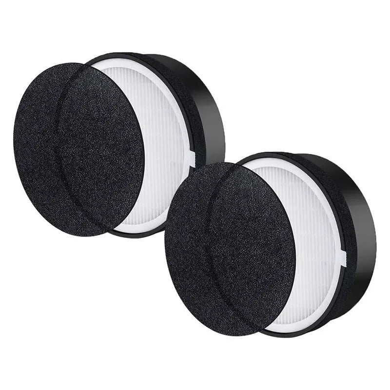 Levoit LV-H132 air purifier replacement filter kit showing filter screen and pre-filter cotton.