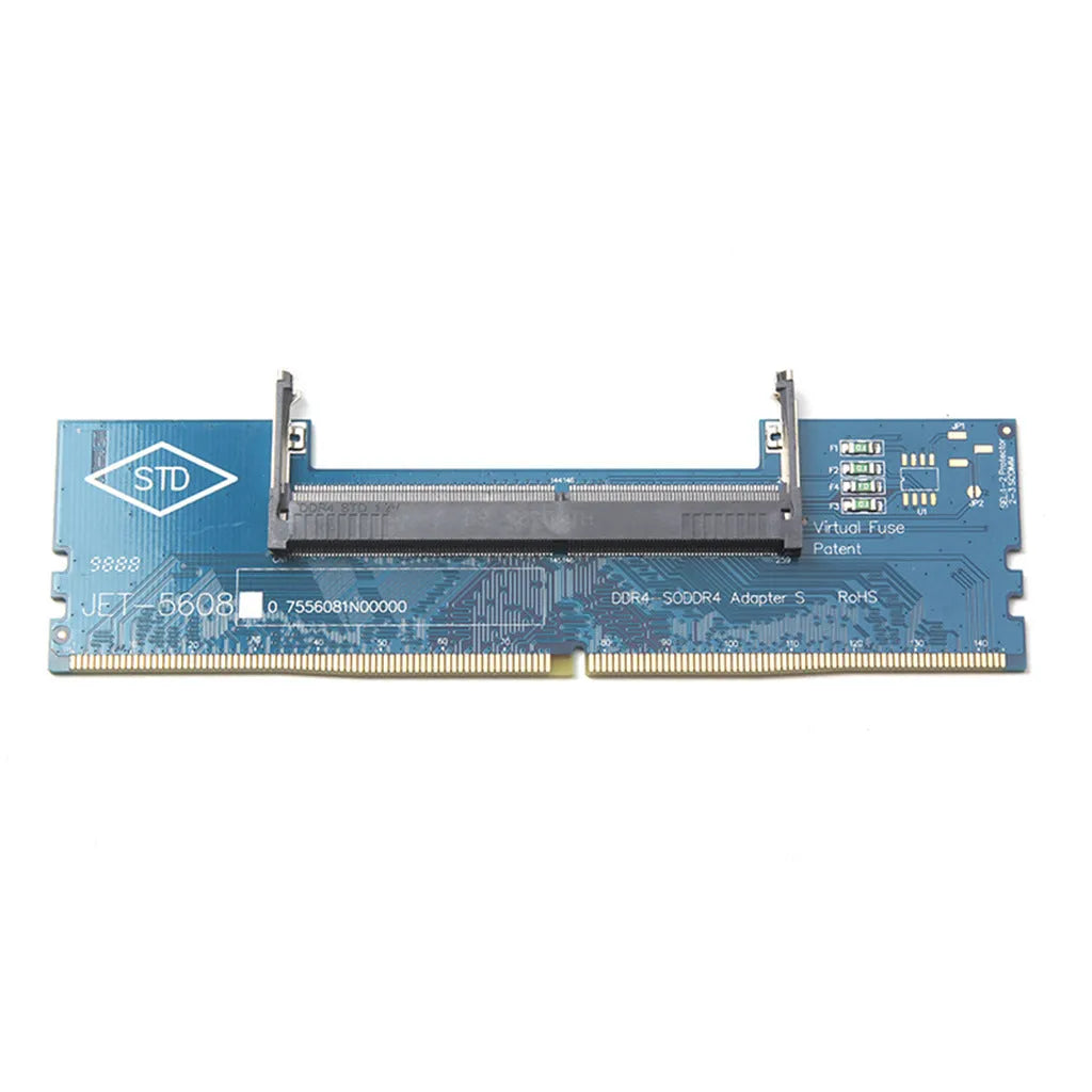 DDR4 laptop to desktop memory adapter card with electrostatic packaging