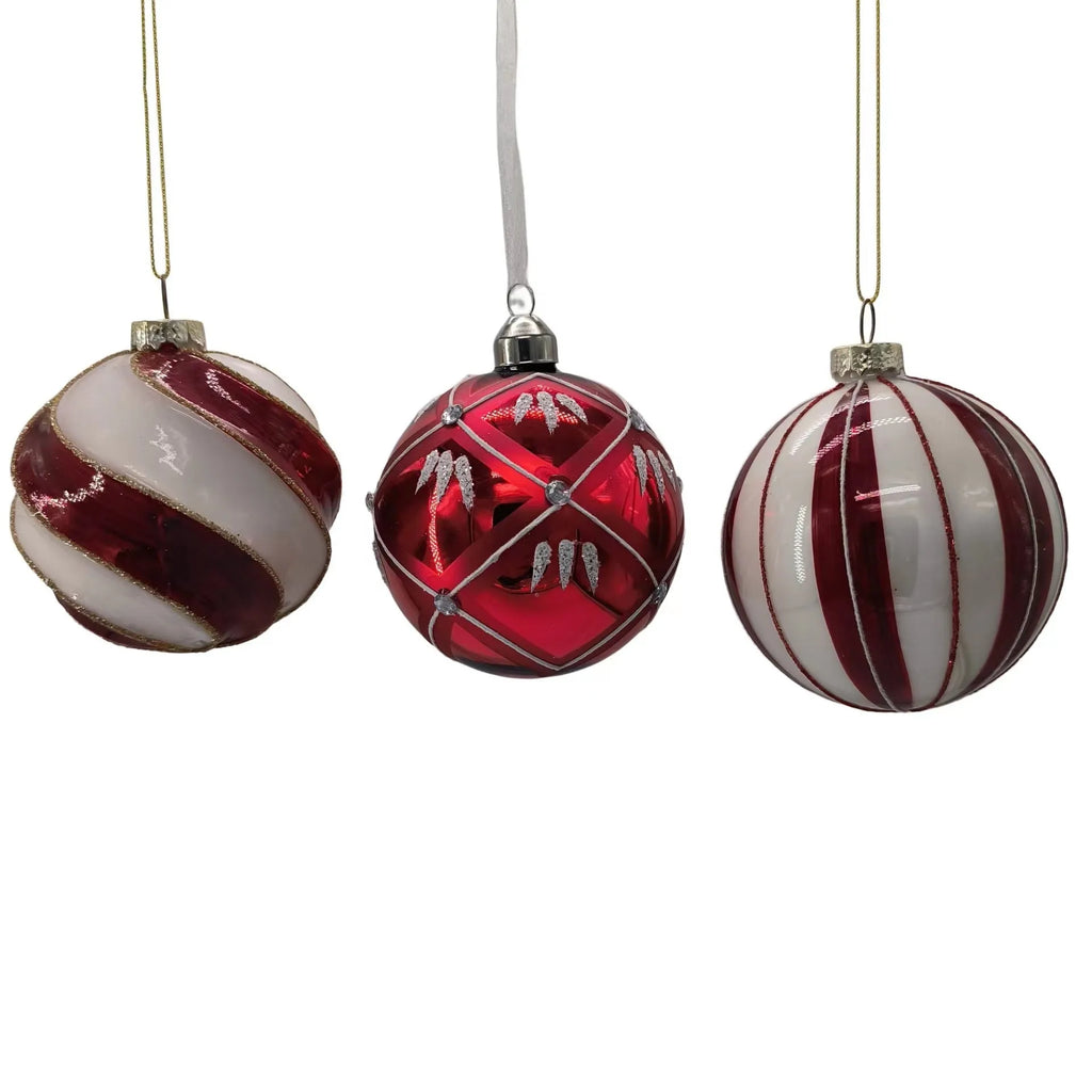 Colourful glass hanging ball pendant with coloured glaze finish in simple modern style, 1pc