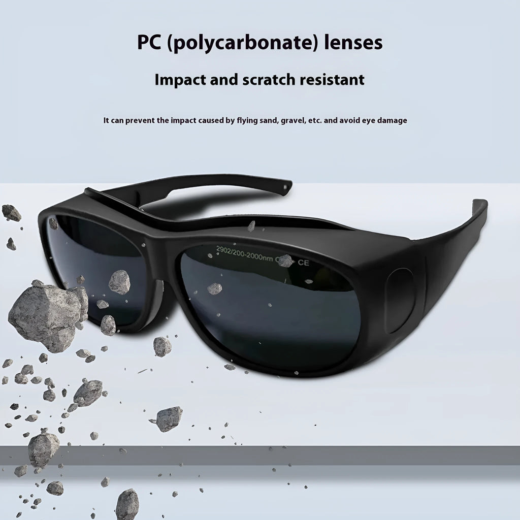 Laser protection goggles for 200-2000nm wavelength with protective case