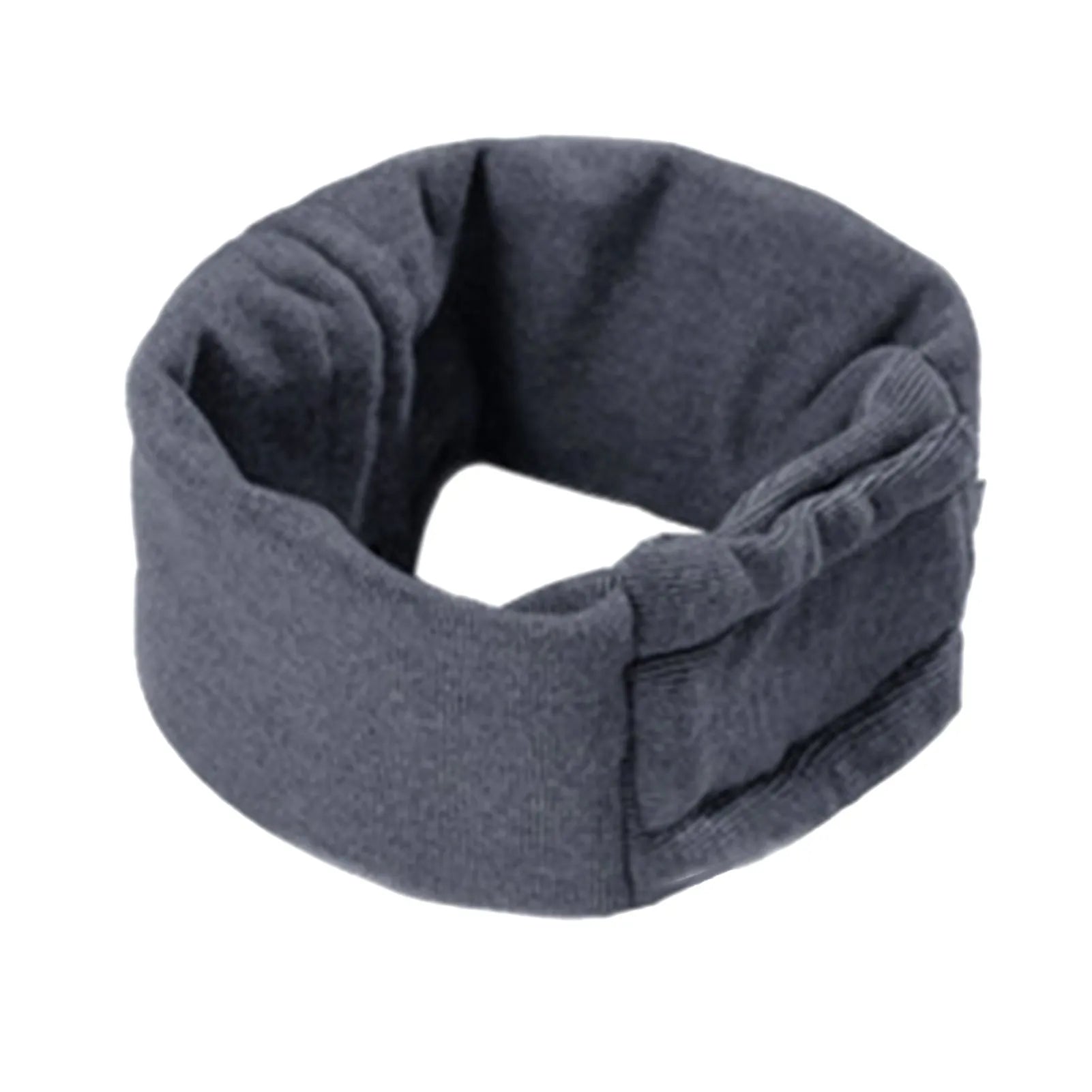 Polyester dog head cover hoodie in black or purple for noise reduction anxiety relief with ear wrap design