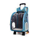 Transparent folding pet trolley shoulder bag for small dogs and cats with 12 Jin capacity