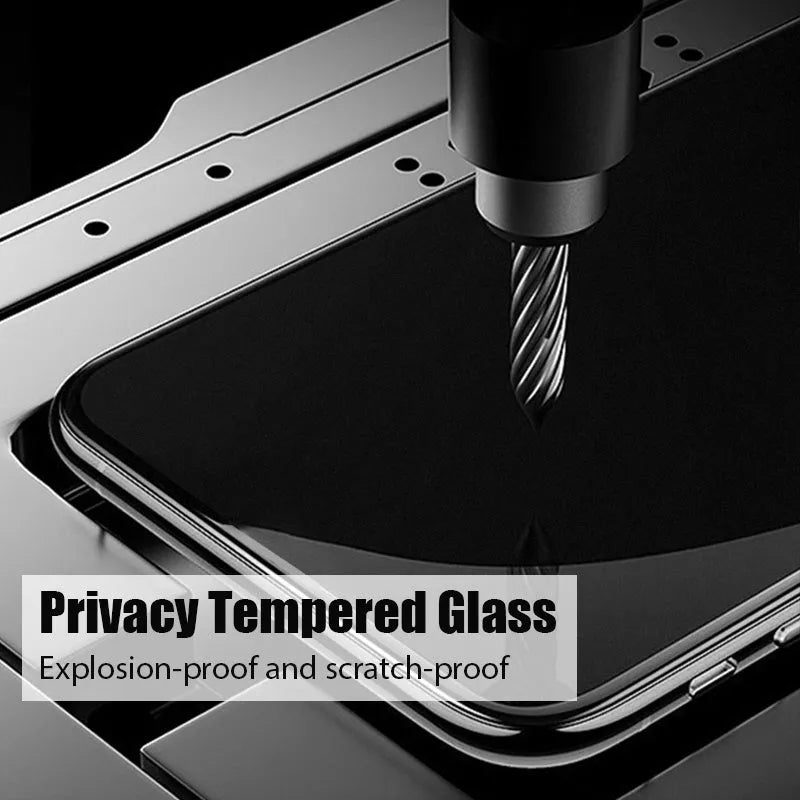 Privacy screen protector for Xiaomi Poco and Redmi smartphones showing anti-spy technology
