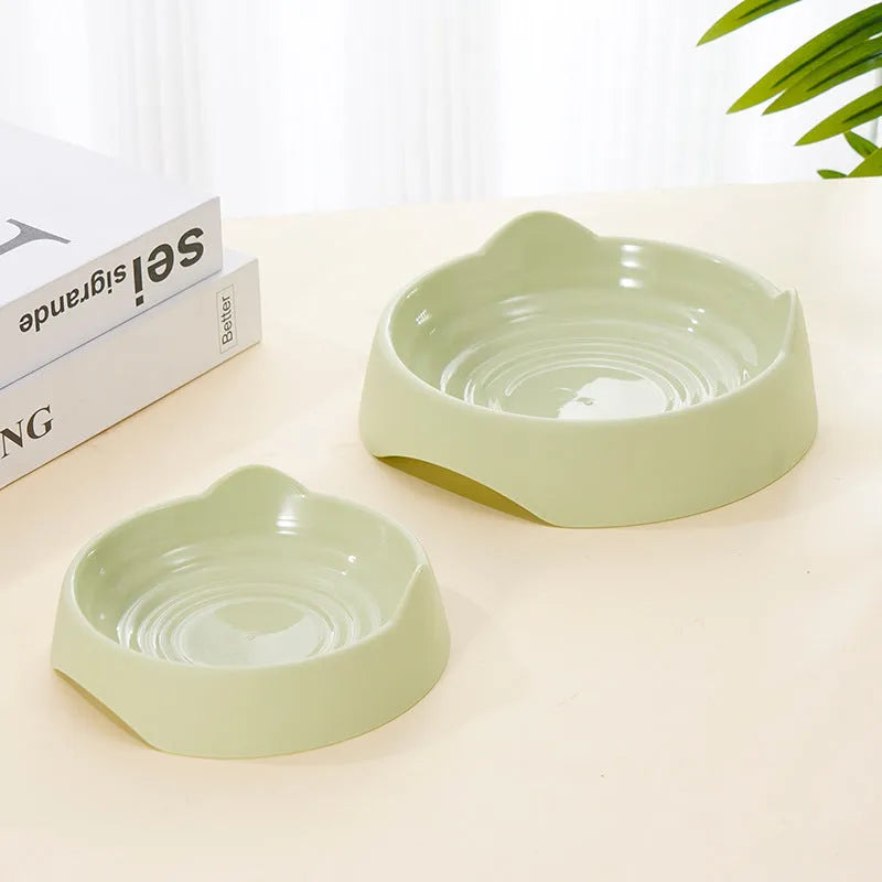 Ceramic dog slow feeder bowl with maze pattern in blue, green, or pink