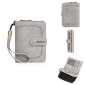 Women's PU coin purse with zip closure and card slots in multiple colour options