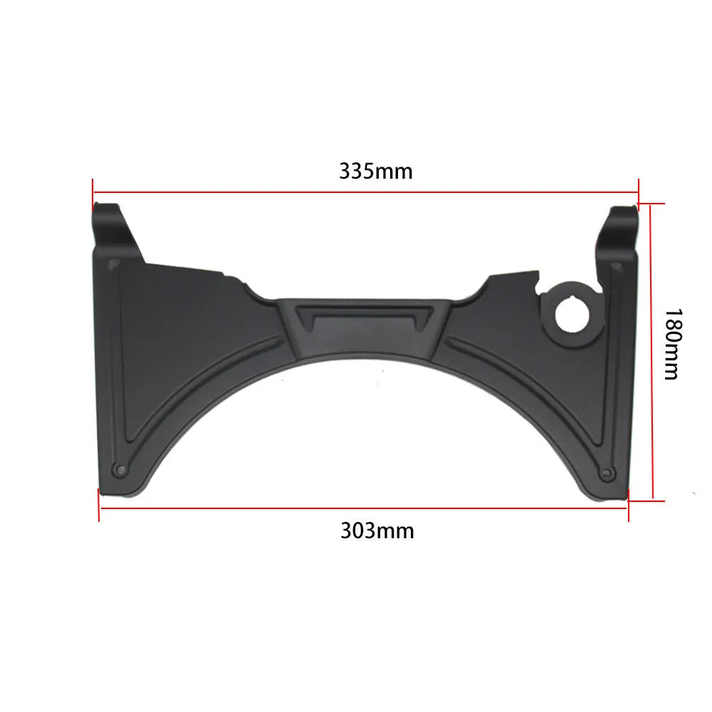 Black motorcycle cockpit fairing panel for BMW R1250GS and compatible R1200GS models