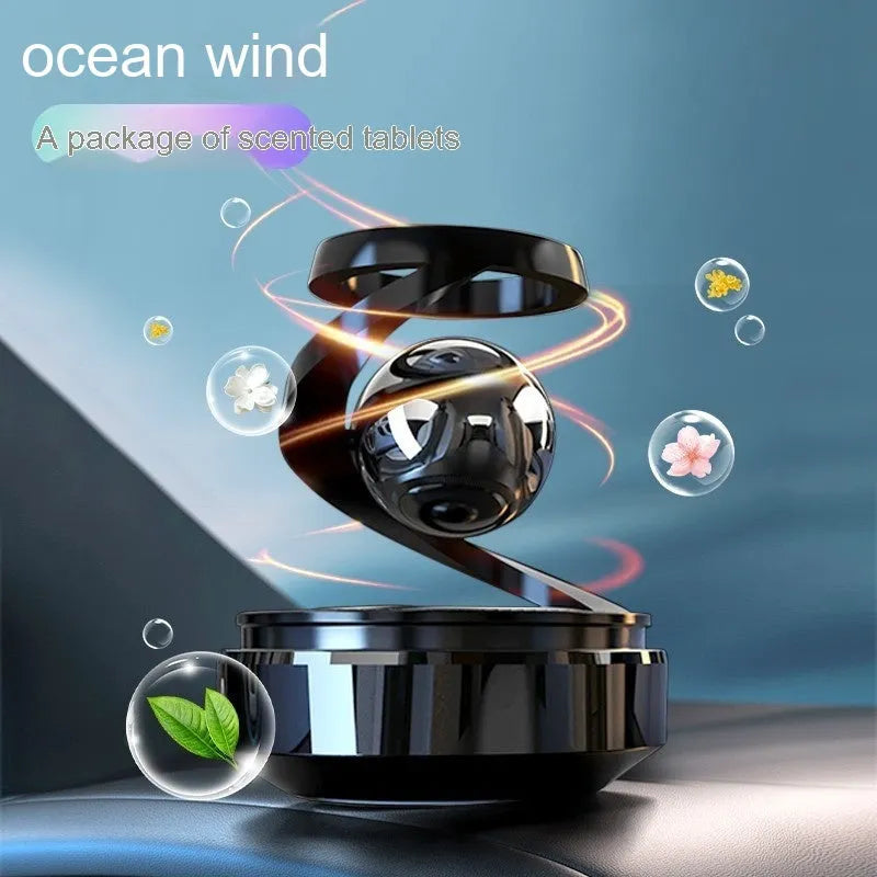 Car aromatherapy solar decoration perfume with decorative design and fragrance dispenser for vehicle interiors