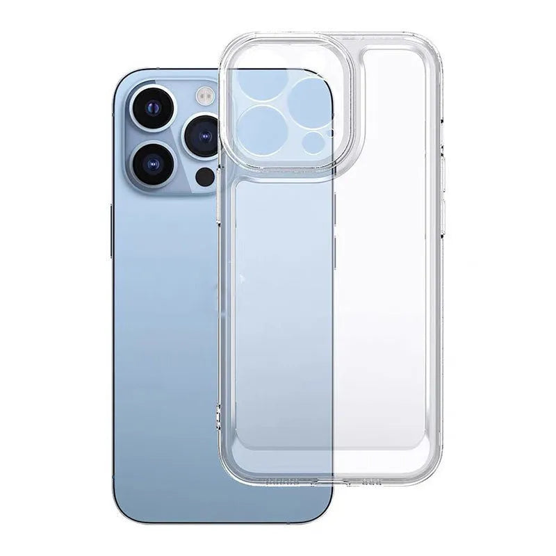 Clear TPU soft phone case for iPhone with Space shell colour drop protection
