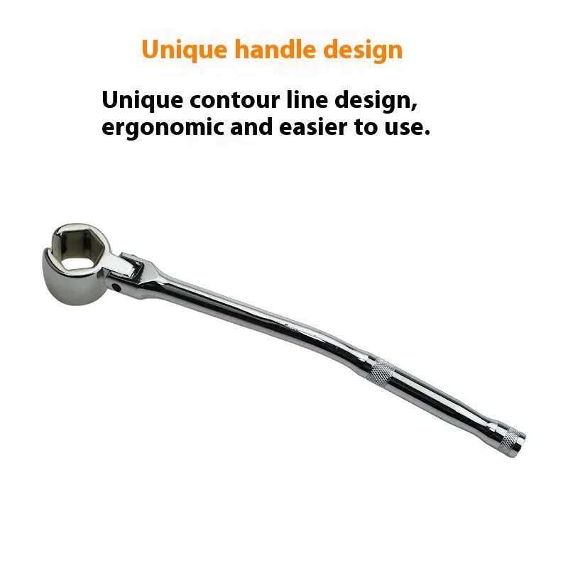 22mm hexagonal oxygen sensor removal tool with bright chrome finish and 270mm length