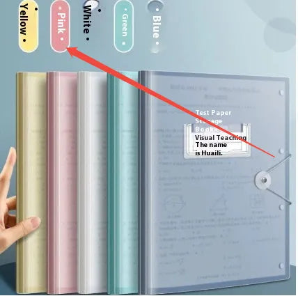 A3 test paper storage bag translucent multi-layer folder for exam paper organisation