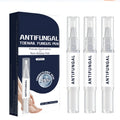 Three nail fungus pens in a pack, each 4ml, for daily nail repair treatment on fingernails and toenails.