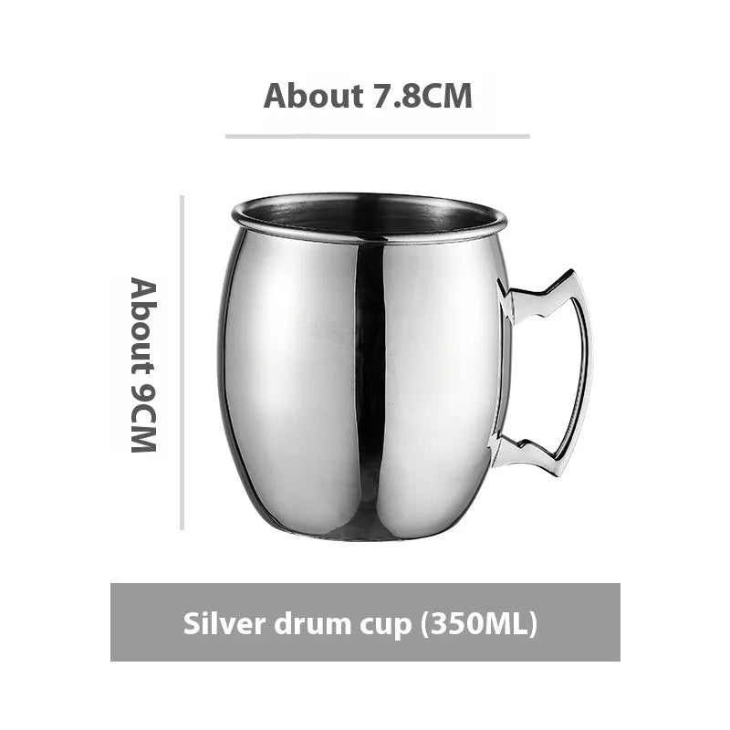 Stainless steel Moscow mule cup with copper plating in multiple colour options