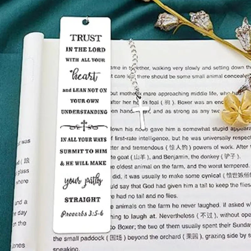Stainless steel Family Bible Verse bookmark in CFS5170 colour with European style design