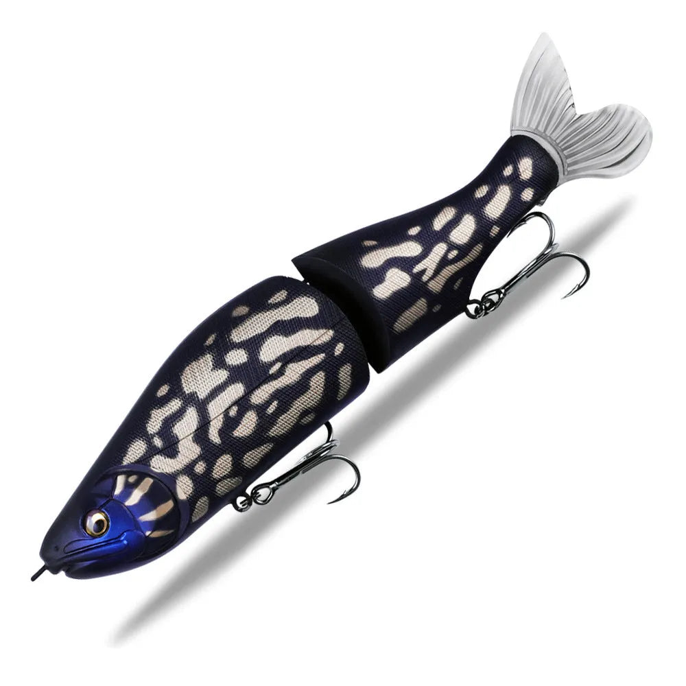 185mm plastic fishing lure for bass with swimming action and multiple colour options