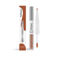 Double-headed lip liner and lip lacquer pen set showing three neutral matte shade options