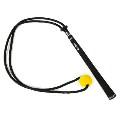 Black silicone elastic rope trainer for golf swing correction and sports practice