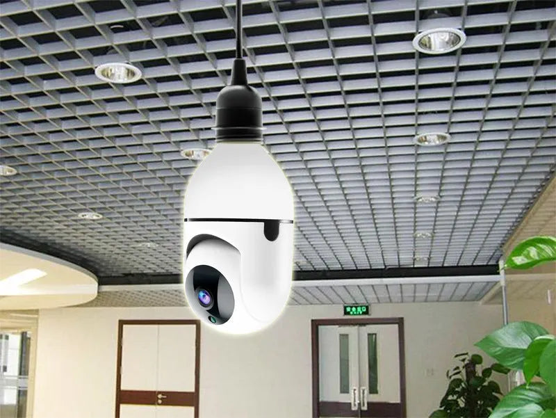 Yilot bulb shaking head WIFI security camera 1080P white ABS for home indoor monitoring