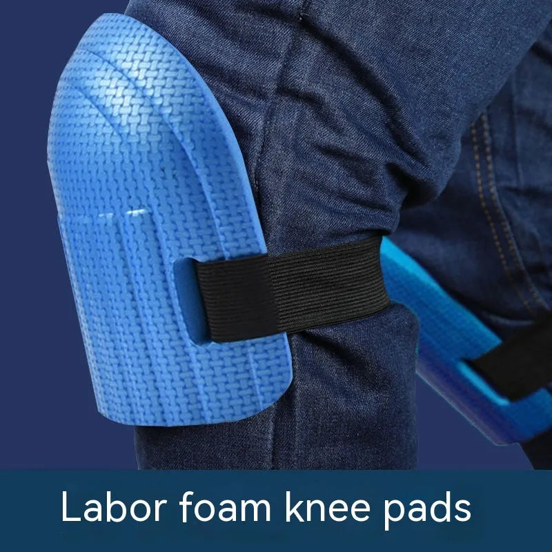 Pair of EVA foam kneepads with 11mm thickness for auto repair and construction work