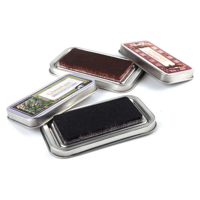 Rectangular rubber stamp ink pad in five colours for DIY stamping projects