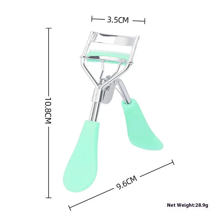 A4 manual eyelash curler with comb in assorted colours including pink and black