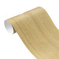 Matte wood grain PVC automotive wrap film roll showing timber pattern texture