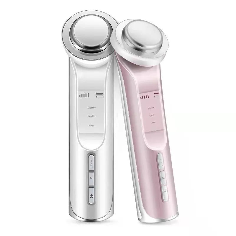 Pink or white facial mask instrument, USB rechargeable, 168x46x45mm, 120g
