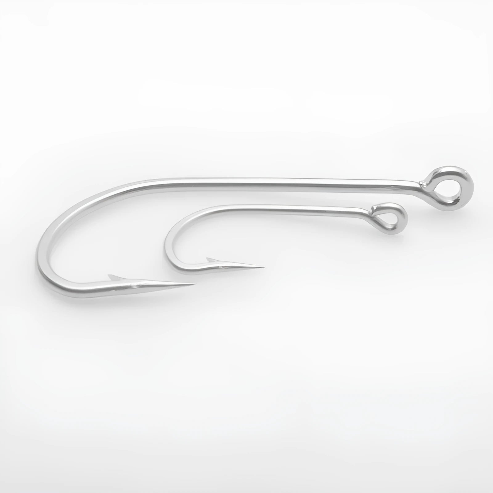 Assortment of alloy sea fishing hooks in various styles for ocean boat fishing targeting weever and snakehead