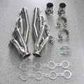 Silver 304 stainless steel high-flow exhaust manifold set for Chevrolet LS1 LS2 LS3 LS6 engines