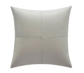 Nordic style soft cowhide leather pillow cover in a solid colour on a sofa