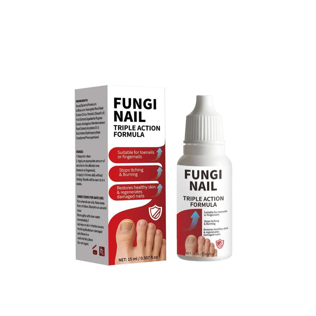 15ml bottle of anti-fungal nail repair solution for damaged and discoloured nails.