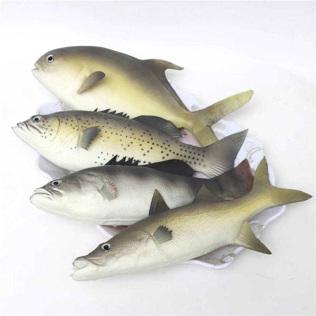 PU simulated fish model ornaments showing yellow-fin tuna and small tuna designs