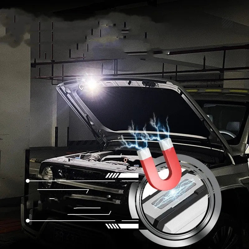 Black aluminium alloy multifunctional mini keychain light with Type-C fast charging and 600mAh battery
