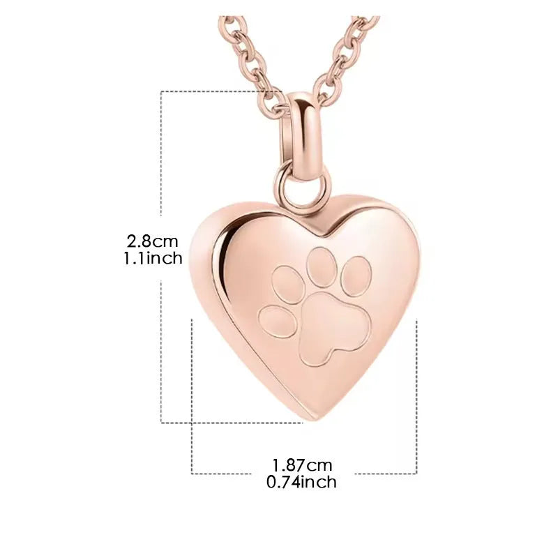 Simple titanium steel heart pendant necklace that opens, shown in multiple colour finishes.