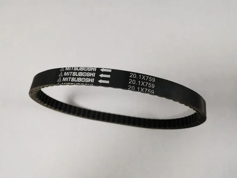 Black drive belt replacement for Guangyang Jinli GP110 and Fengli VP110 pedal motorcycles