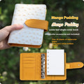 A7 mini loose-leaf watercolour sketchbook in avocado green, hazelnut brown, mango pudding, mocha coffee, or rainforest green.