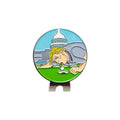 Zinc alloy golf hat clip with engraved Dragon Year pattern design